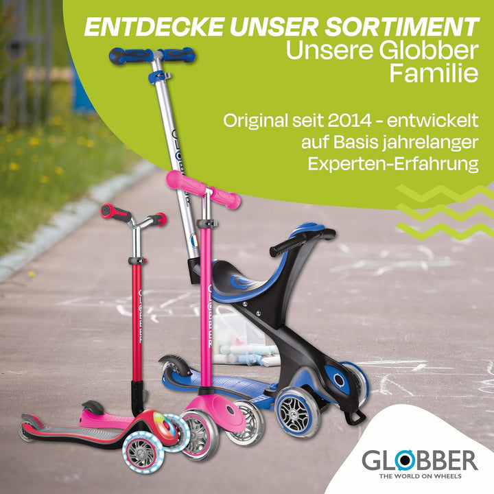 GLOBBER Primo Foldable – Tretroller Kinder, 120/80 mm, ABEC 5, 3-rädrig, höhenverstellbar Einheitsgr