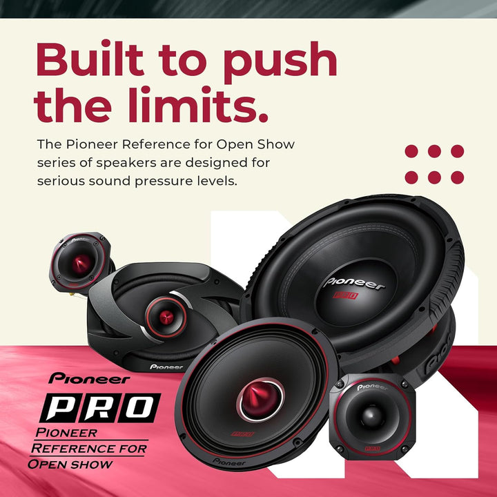 Pioneer TS-B351PRO P.R.O. Serie 3-1/5.1 cm 300W Max Power Titan-Membran Hocheffizienter Bullet Hocht
