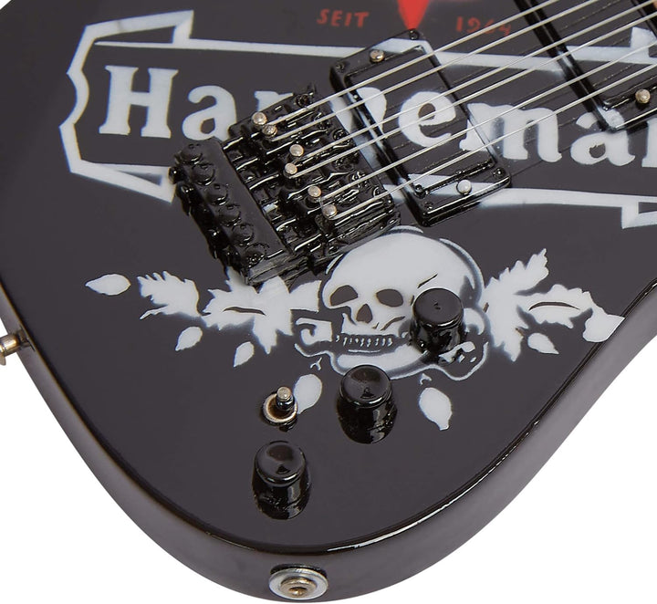 Axman Jeff Hanneman Miniaturgitarre Nachbildung – Musikgeschenke – Handgefertigtes Ornament im Masss