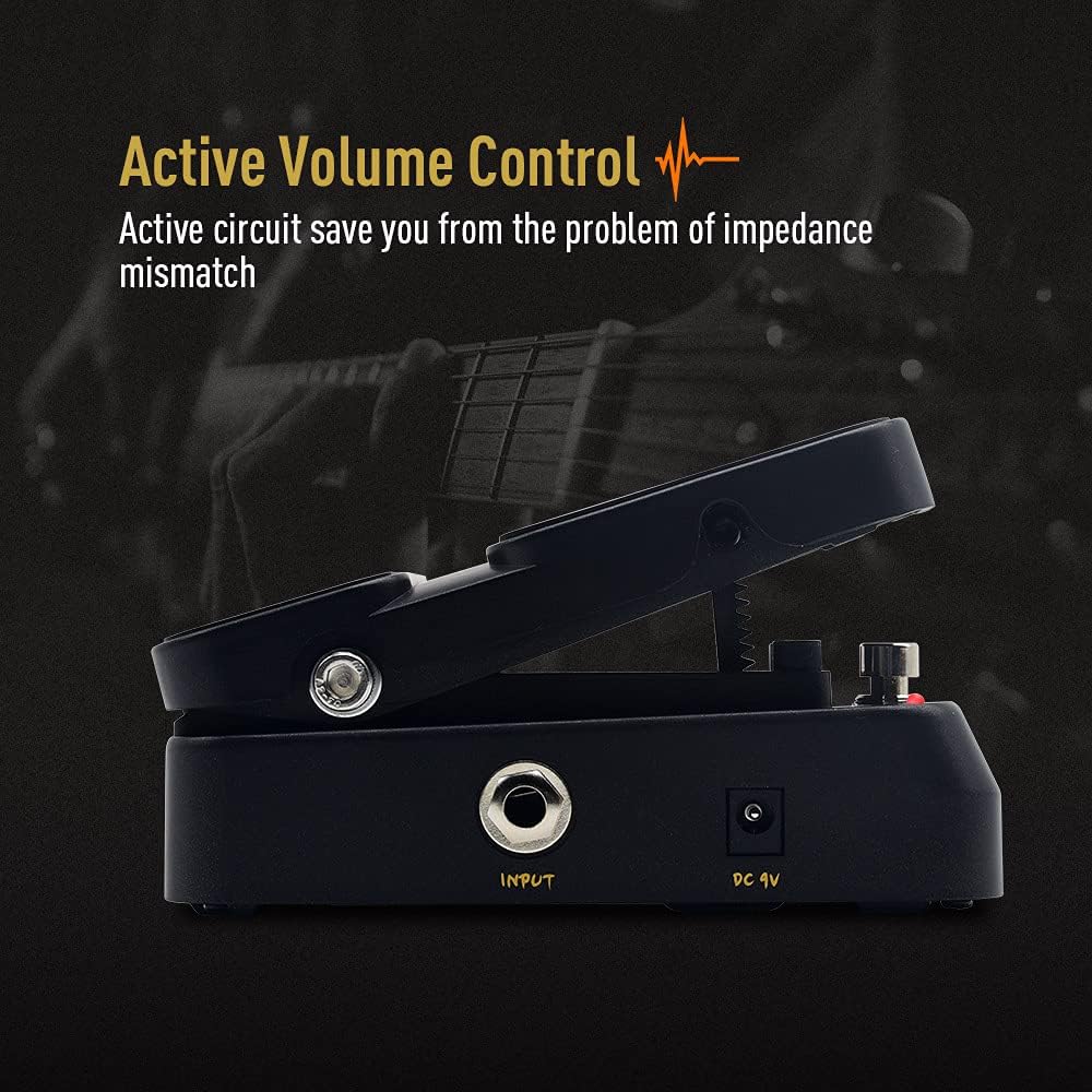 SONICAKE Wah Pedal VolWah Active Volume- und Wah-Expression Pedal Gitarren Effektpedal