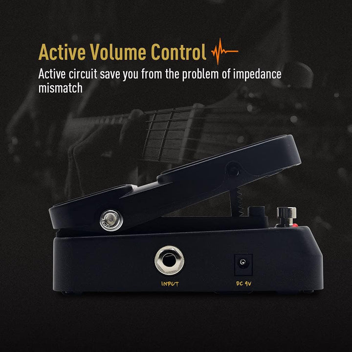 SONICAKE Wah Pedal VolWah Active Volume- und Wah-Expression Pedal Gitarren Effektpedal