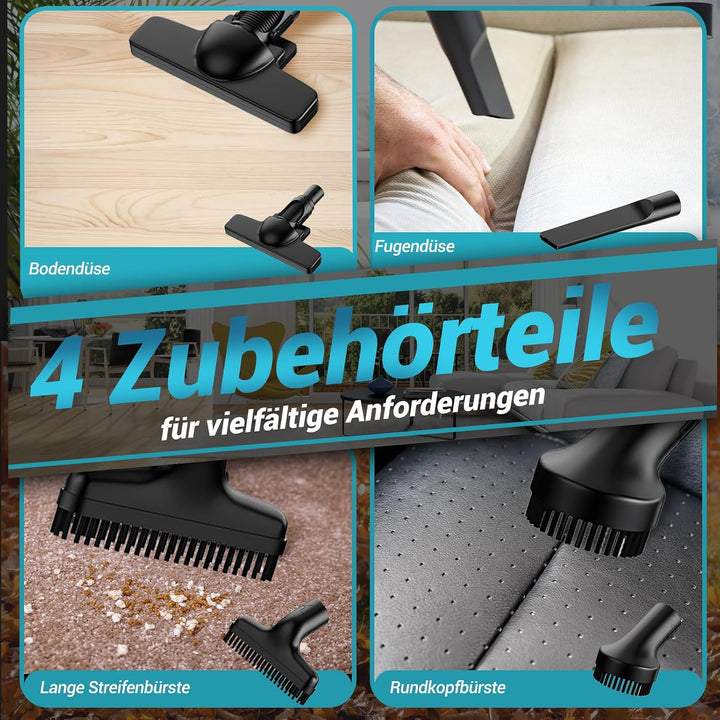 LDHTHOPI Akku Staubsauger für Makita 18V,20000 Pa Starke Saugleistung,Leichter Staubsauger mit HEPA-