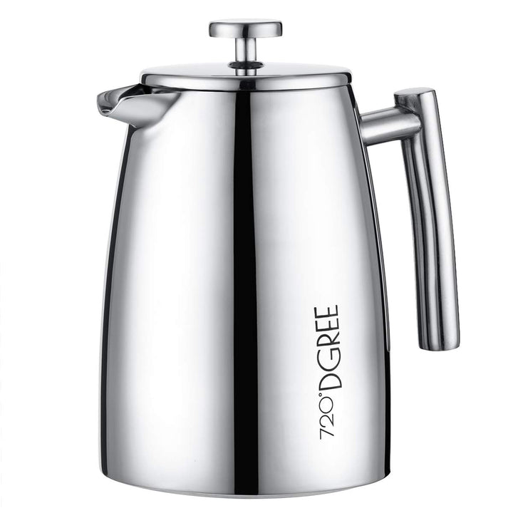 720°DGREE Edelstahl French Press “Sunrise“ - 0,25l bis 1Liter - BPA-Frei - Kaffeebereiter, Pressstem