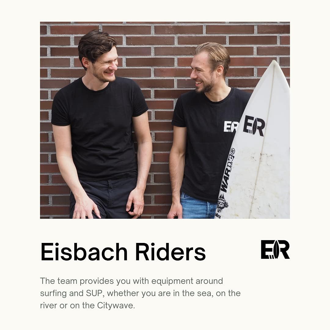 Eisbach Riders Surfboard FCS Fiberglass Honeycomb Fin Thruster Set mit Fin Key (Grösse Small/Medium/
