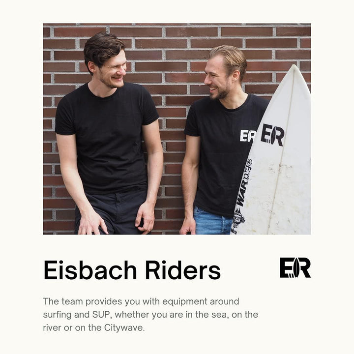 Eisbach Riders Surfboard FCS Fiberglass Honeycomb Fin Thruster Set mit Fin Key (Grösse Small/Medium/