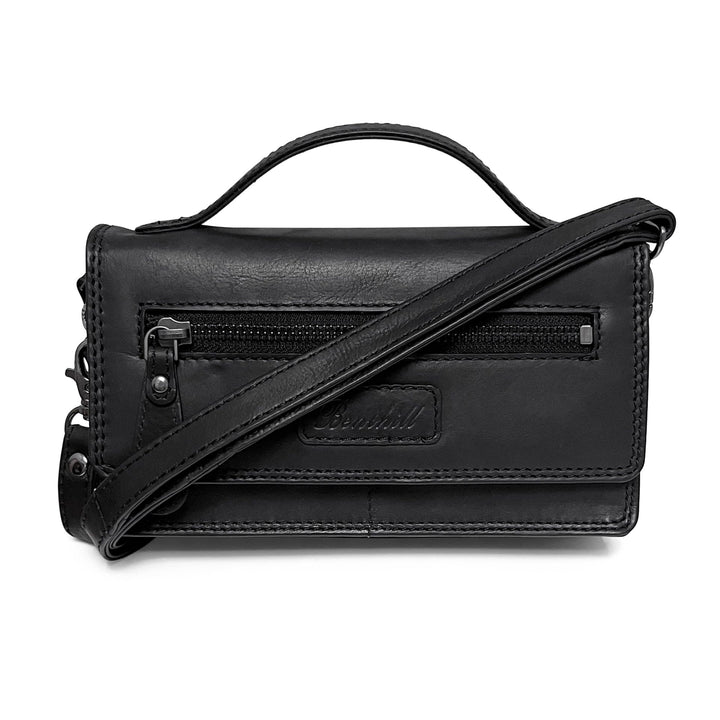 Benthill Reisebrieftasche XXL Echt-Leder - Kleine Umhängetasche aus echtem Leder - Travel Dokumenten