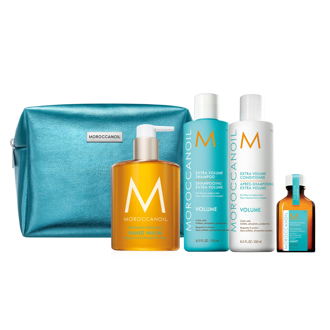 Moroccanoil Extra Volumen Conditioner, 250 ml + Shampoo, 250ml A Window to Volume Holiday Gift Set,