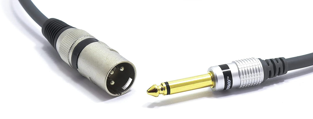 VITALCO XLR Stecker auf 6,3mm Mono Klinke Kabel 1.5m Mikrofonkabel 3 Polig auf 6,3 TS Klinkenstecker