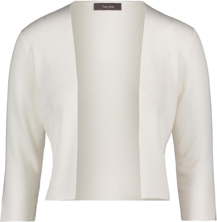 Vera Mont Damen Strickbolero Langarm XS Grün, XS Grün