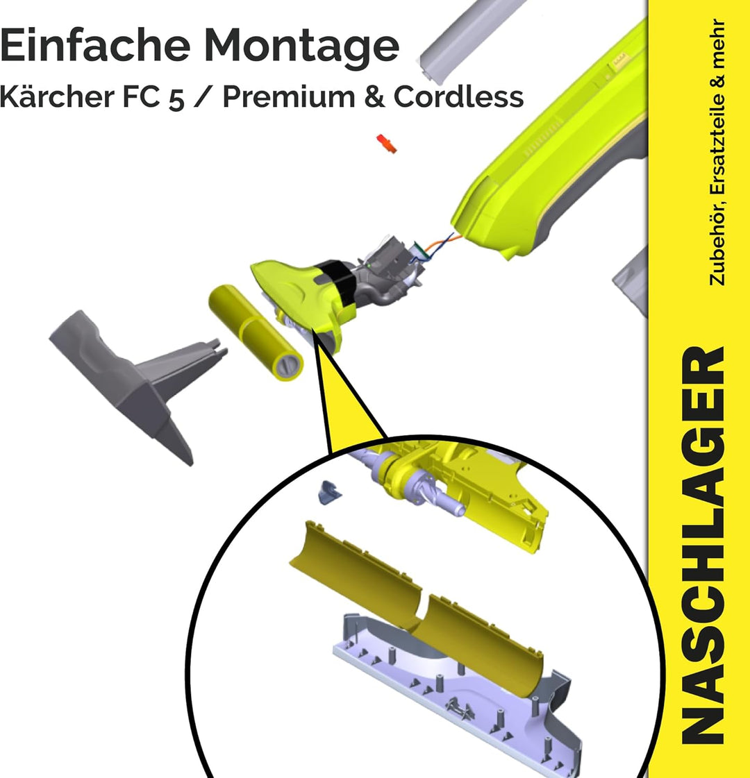 Kehrkante 1 Stück Sweep Edge kompatibel mit Kärcher FC 5 FC 5 Premium FC 5 Cordless Ersatz Gummileis