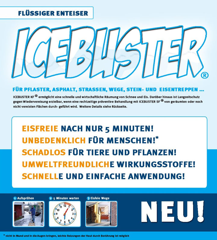5 Liter Flüssigenteiser ICEBUSTER im Nachfüll-Set - salzfrei