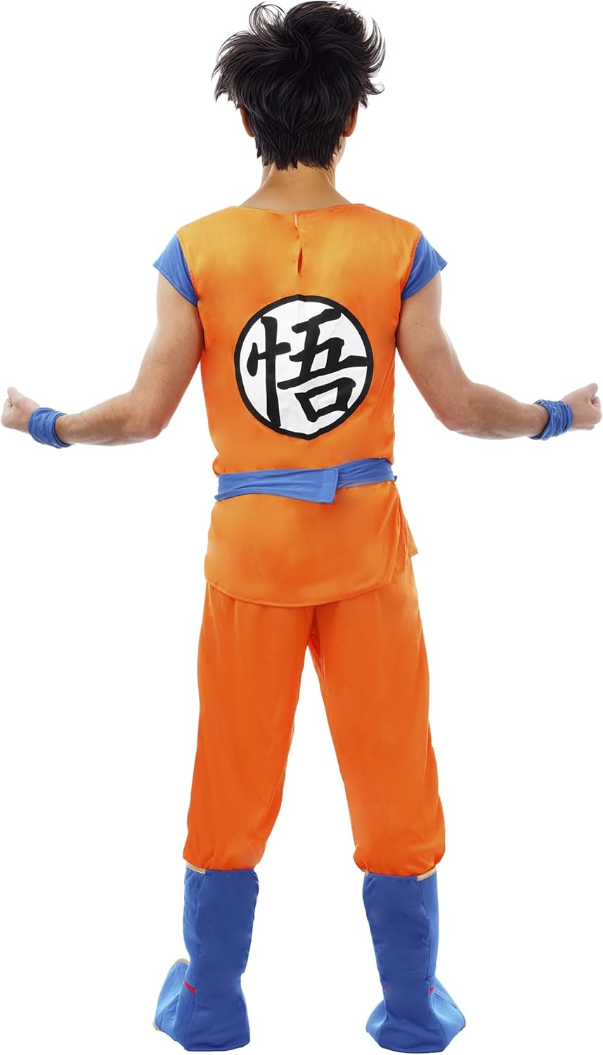 Chaks Kostüm Goku Saiyan Dragon Ball Z für Erwachsene – Orange – Grösse M M Orange, M Orange
