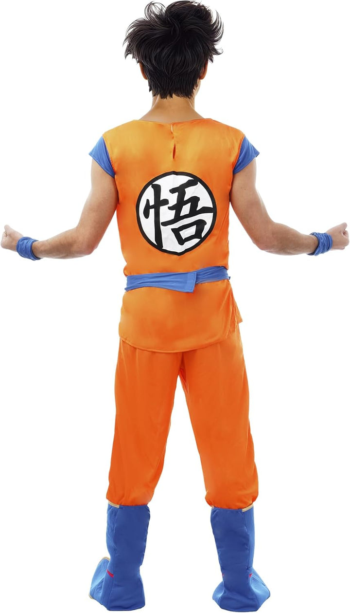 Chaks Kostüm Goku Saiyan Dragon Ball Z für Erwachsene – Orange – Grösse M M Orange, M Orange