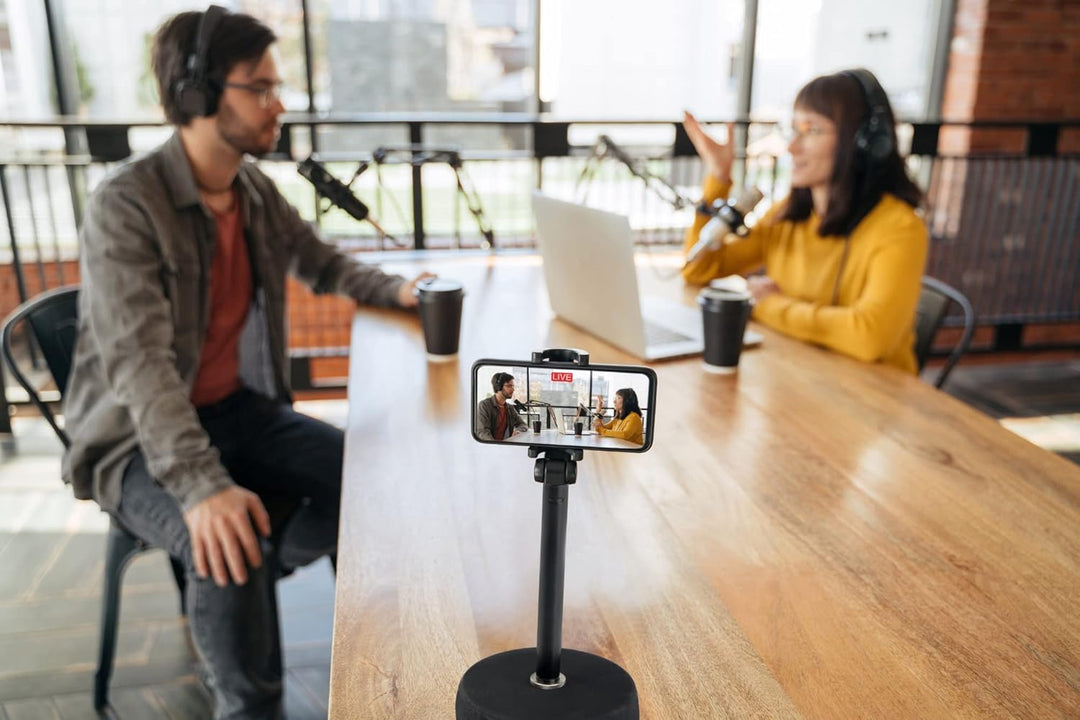 Pronomic MST-10 BK Mikrofon Tischstativ Tischmikrofon Stativ Ständer (für 3/8" Gewinde, Gusseisener