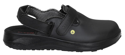 ELTEN Clog Michel Black ESD OB, Damen und Herren, Textil, leicht, klassisch, Schwarz 44 EU, 44 EU