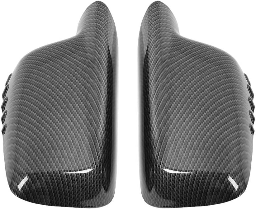 Rückspiegel Abdeckung, Fydun 2pcs Auto Kohlefaser Rückspiegel Abdeckkappe Gehäuse Spiegelkappen Fit