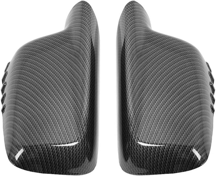 Rückspiegel Abdeckung, Fydun 2pcs Auto Kohlefaser Rückspiegel Abdeckkappe Gehäuse Spiegelkappen Fit