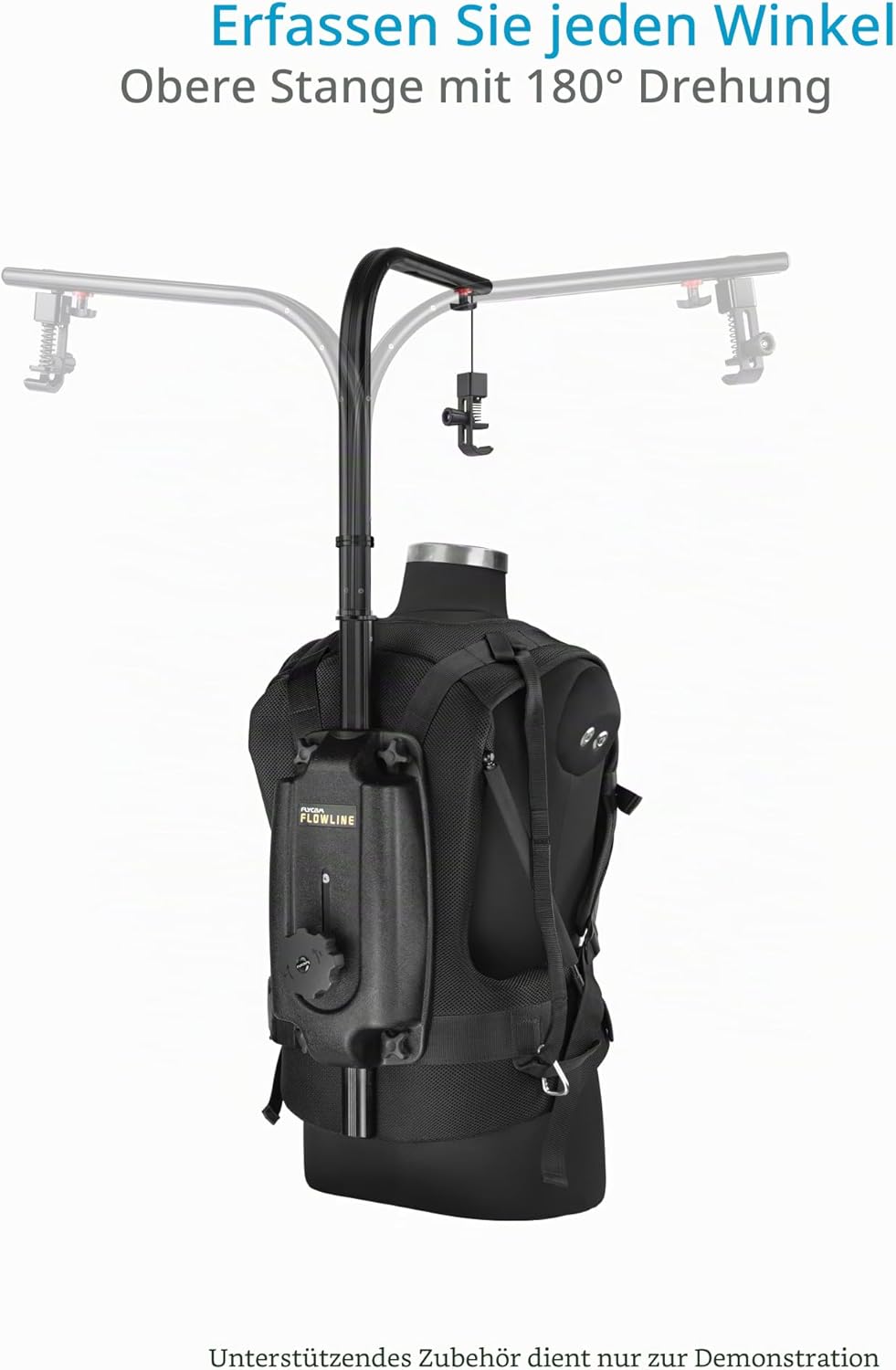 FLYCAM Basic Flowline Body Mount Stützweste mit 180° Drehung für Kamera, Camcorder und 3-Achsen-Gimb