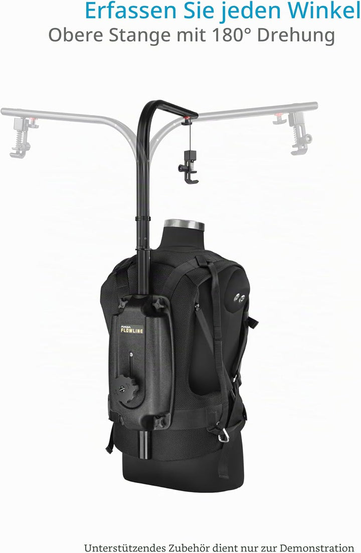 FLYCAM Basic Flowline Body Mount Stützweste mit 180° Drehung für Kamera, Camcorder und 3-Achsen-Gimb