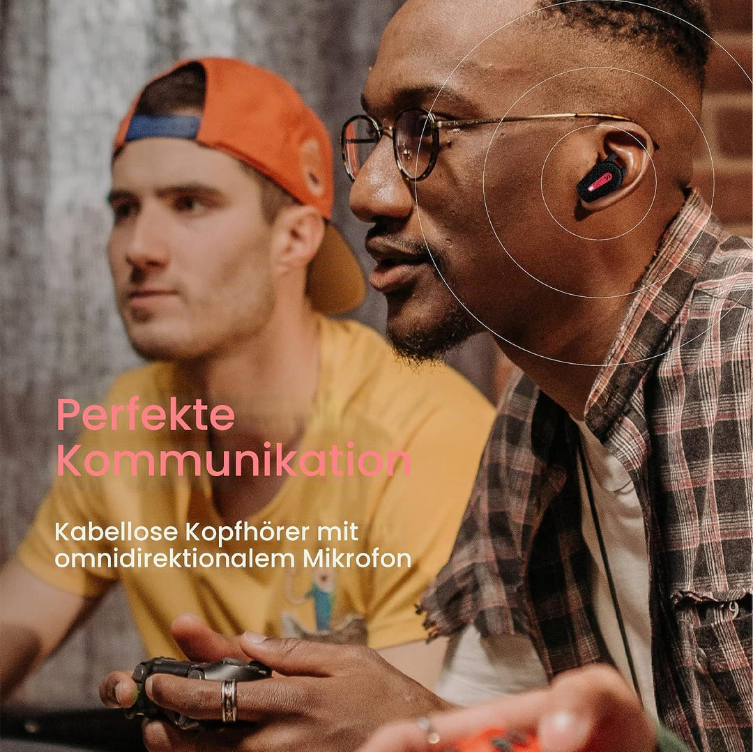 Remotto Duos - Kabelloses Headset mit mehr als 8 Stunden Akkulaufzeit, PS4 und PS5-kompatibel, Gamin