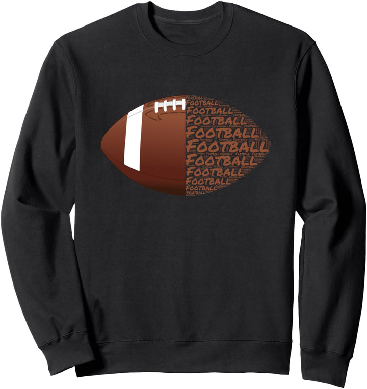 Vintage American Football Quarterback Offensive Spieler Sweatshirt