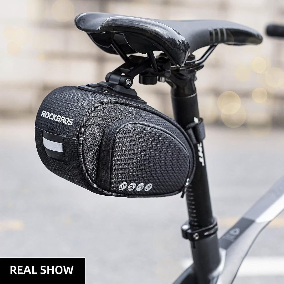 ROCKBROS Satteltasche für Fahrrad Praktisch Fahrradtasche mit Schnellverschluss Tasche für MTB Rennr