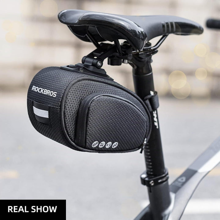ROCKBROS Satteltasche für Fahrrad Praktisch Fahrradtasche mit Schnellverschluss Tasche für MTB Rennr