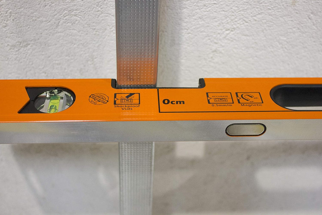 Edma 175455 Wasserwaage 90cm Speziell Trockenbau, Orange