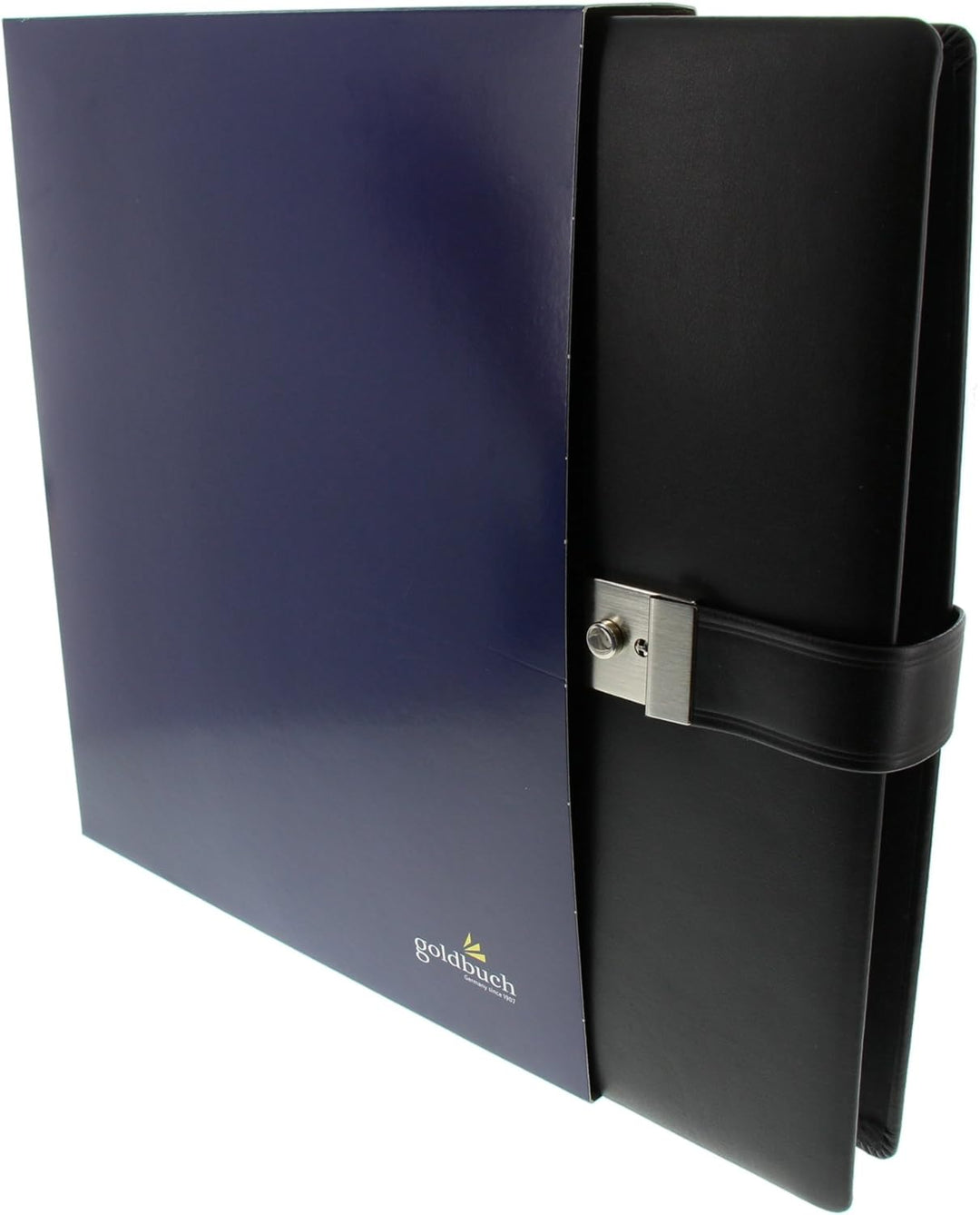 goldbuch 54958 Dokumentenmappe, Mappe für DIN A4 Unterlagen, Ringbuchmappe inklusive 5 Sichthüllen,