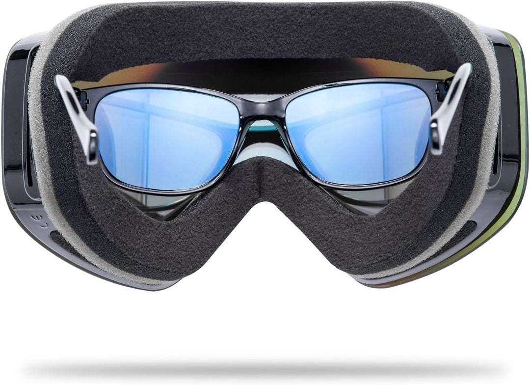 NAKED Optics The TROOP EVO Skibrille Männer, Ski Brille Frauen, Snowboardbrille, Skibrille mit Wechs