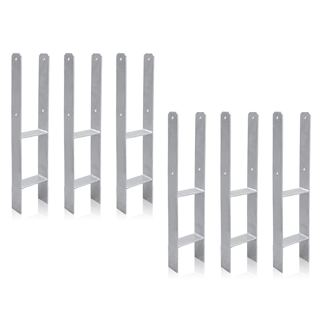 Herrselsam H-Anker Pfostenträger 600mm Länge, Materialstärke 4.7mm für stabile Holzkonstruktionen(6