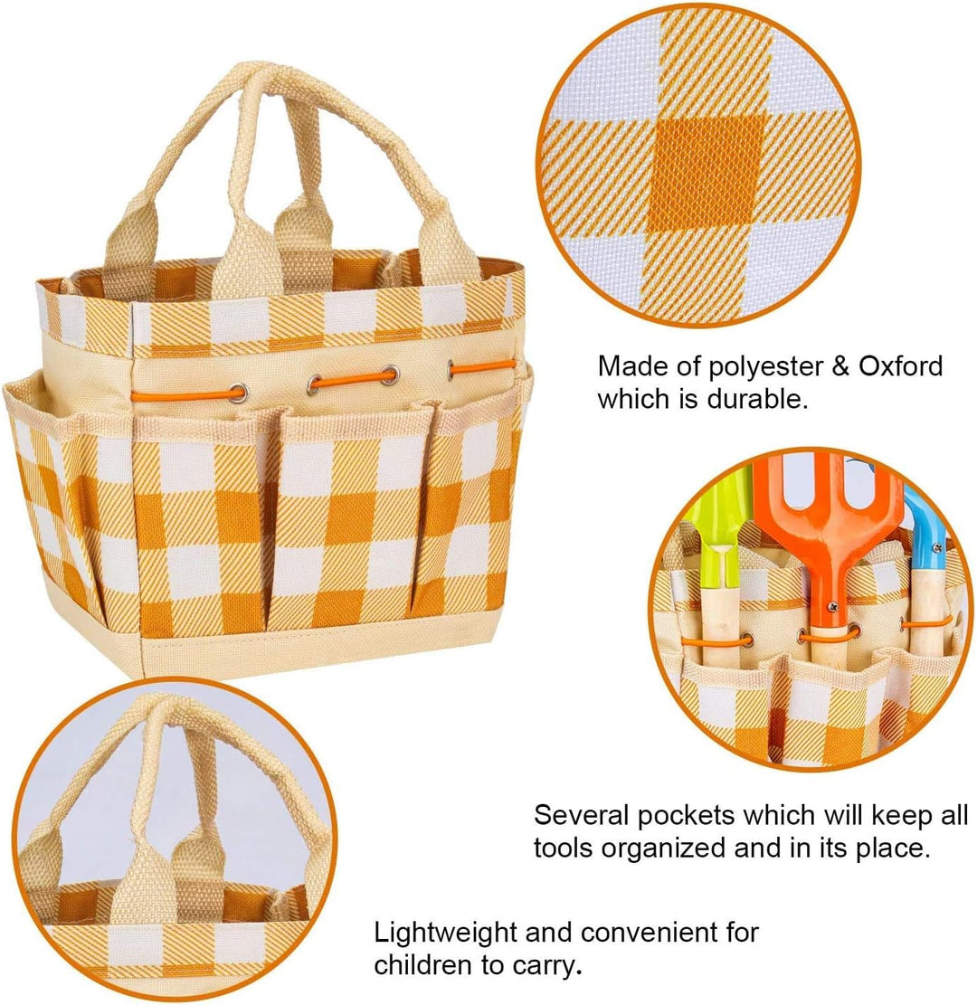 Evelure Gartenwerkzeug-Set für Kinder, Gartenwerkzeug-Set 6-teilig für Kinder mit Giesskanne, Garten