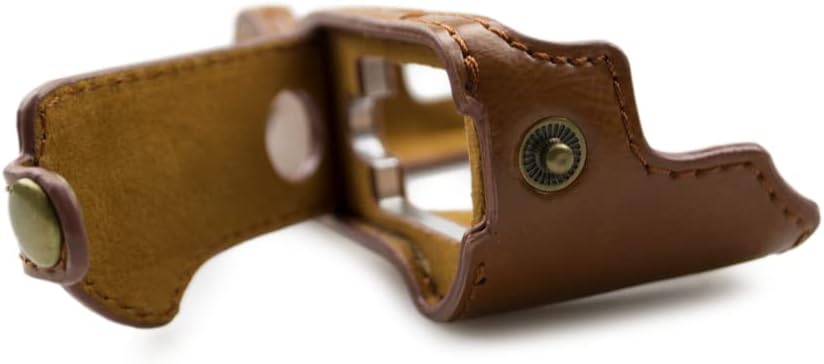 Rieibi G7X II G7X III Hülle - Vintage Leder Kameratasche für Canon PowerShot G7 X Mark II/G7 X Mark