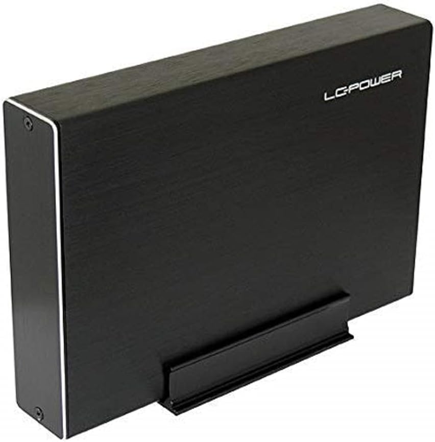 LC Power GEH 8.9cm (3,5") SATAIII>USB3.1 LC-35U3-Becrux-C1 (B, Aluminium, schwarz, 120 x 32 x 175 mm