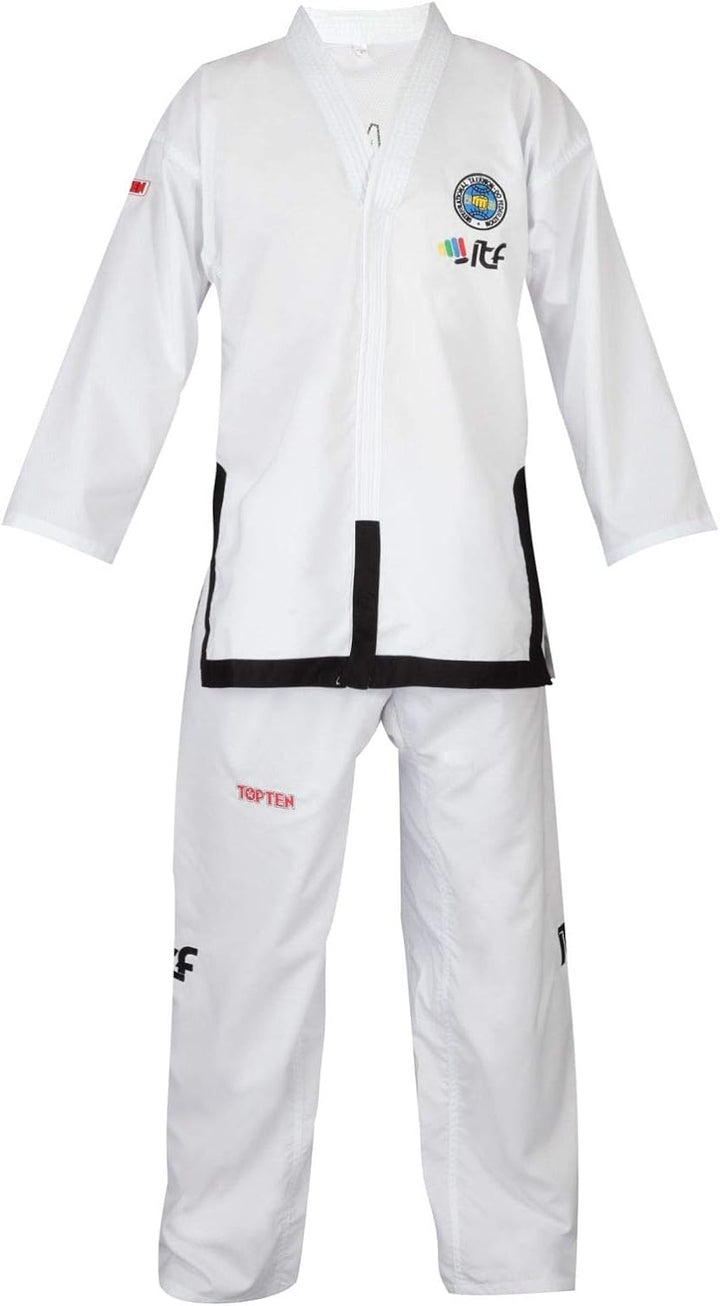 TOP TEN Taekwon-Do Master Dobok „Diamond“ (ITF approved) 160 Weiss, 160 Weiss