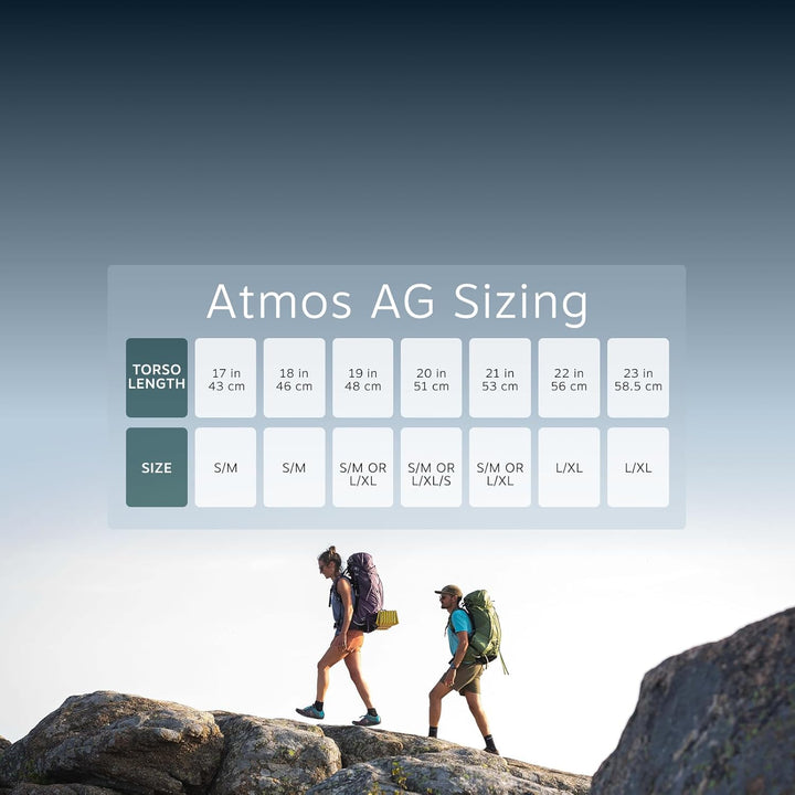 Osprey Europe Herren Atmos Ag Lt 65 Backpack Scenic Valley/Green Peppercorn S-M, Scenic Valley/Green