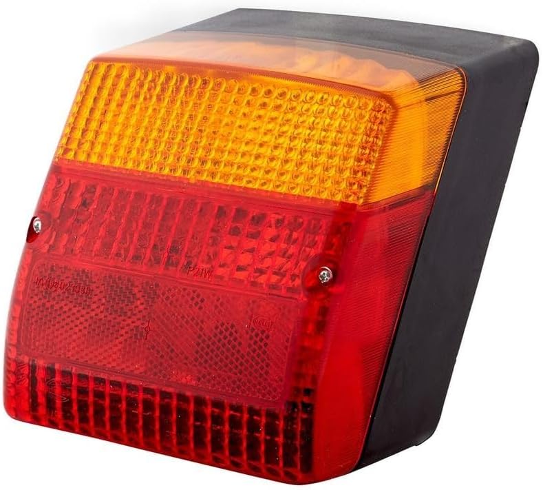 HELLA - Heckleuchte - Glühlampe - 12V - Anbau/geschraubt - Lichtscheibenfarbe: rot/gelb - Stecker: R