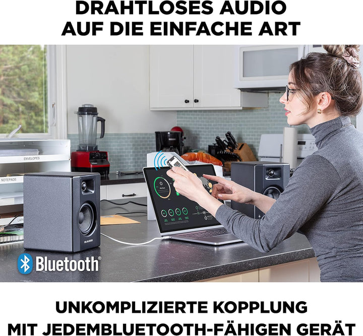 M-Audio BX4BT 4,5" Studio-Monitore mit Bluetooth High-Definition Monitor Lautsprecher Boxen für Reco