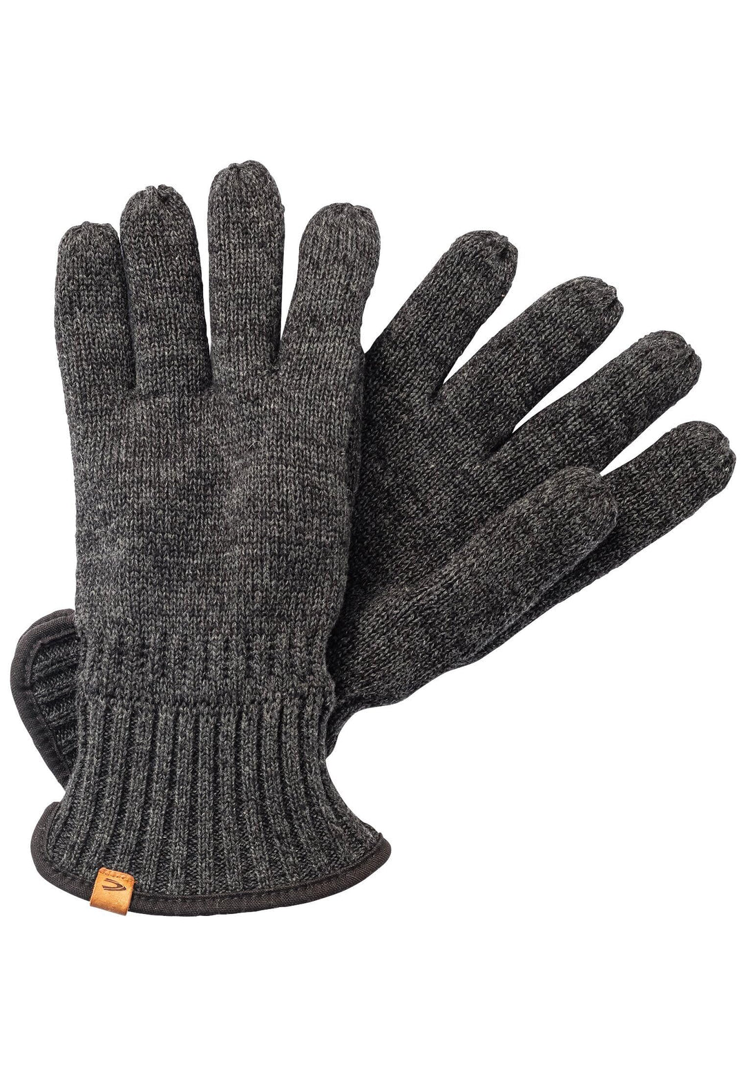 camel active Herren Strickhandschuhe mit warmen Futter M Dunkelgrau, M Dunkelgrau