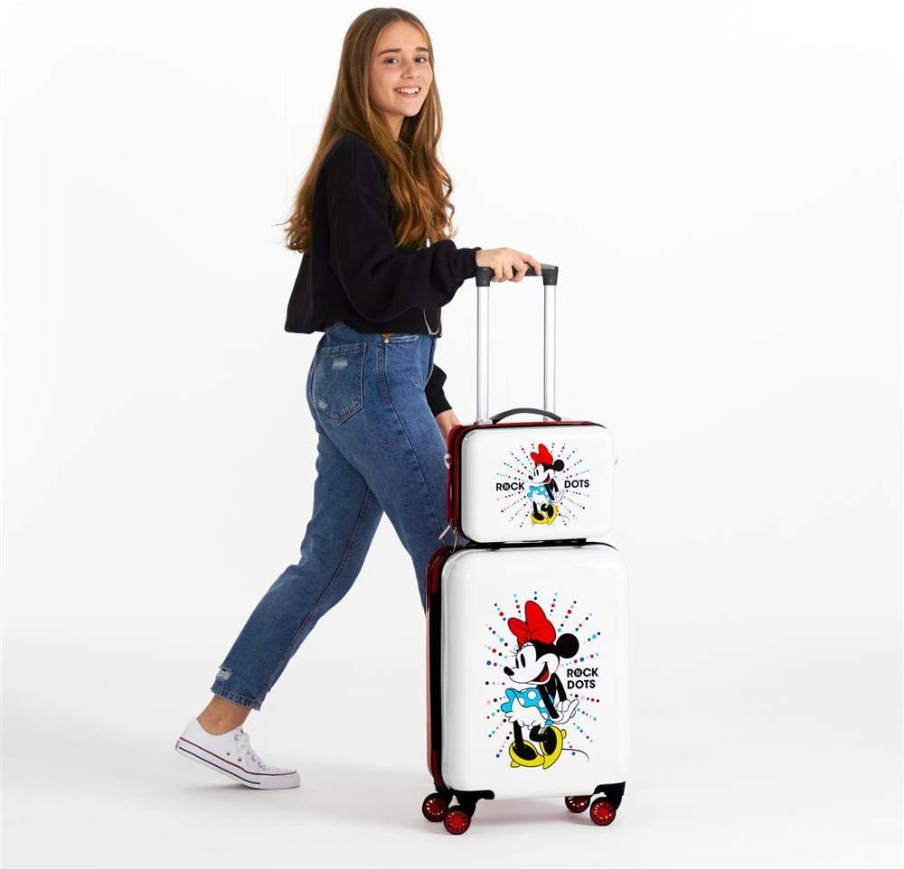 Disney Minnie Magic Anpassungsfähiger Schönheitsfall Weiss 29x21x15 cms ABS Anpassbare Punkte, Anpas