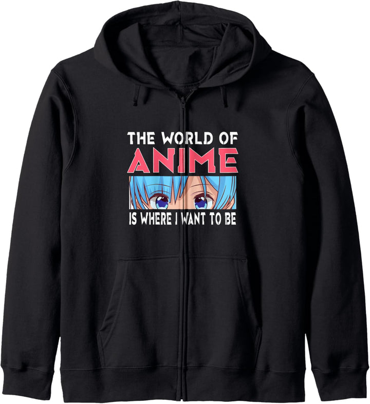 Die Welt von Anime Otaku Manga Japanische Anime Teen Girls Kapuzenjacke