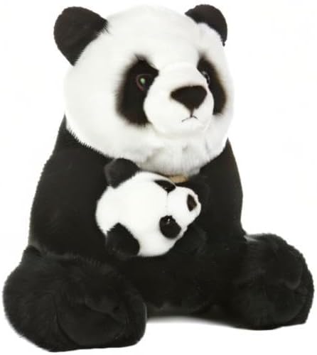 Aurora World Miyoni Panda Bear with Cub Plush, 15 by World