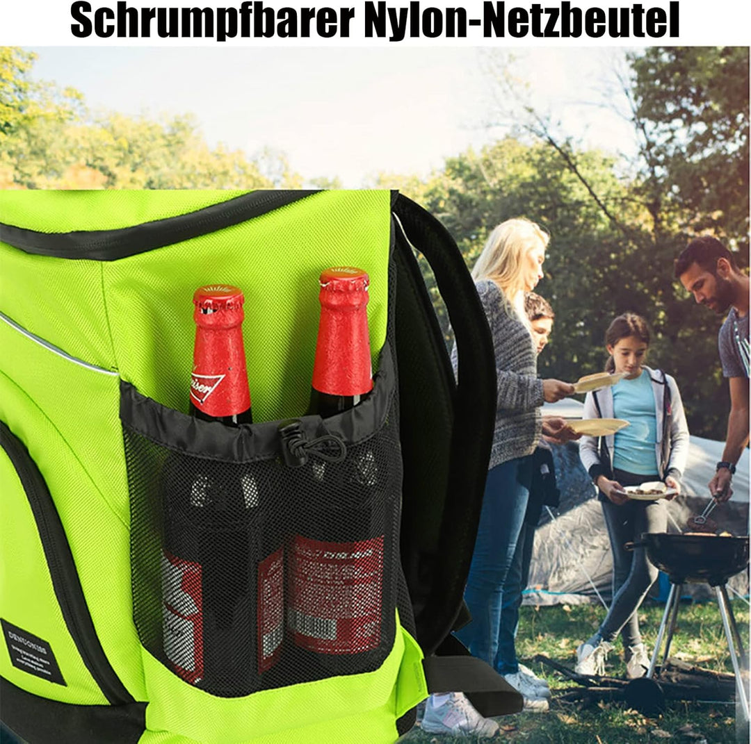 XIUWOUG 33L Kühltasche Gross, Wasserdichten Isolierter Rucksäcke Cooler Bag, Kaltes Bier Picknick Ru