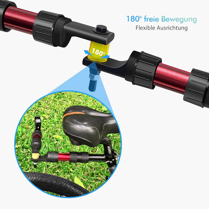 Mimoke Fahrradanhänger Kupplung Aluminium – Adapter Verbinder für Handwagen & Transportanhänger, Sch