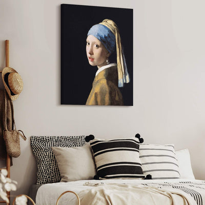 PICANOVA – Jan Vermeer – Girl With a Pearl Earing 60x80cm – Bild auf Leinwand – Premium Kunstdruck A