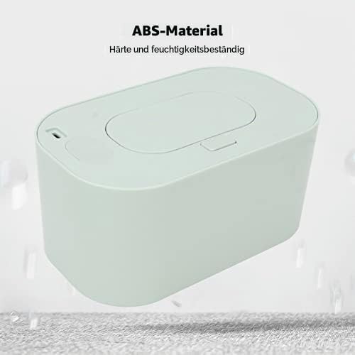 Asixxsix Baby Wischtuchwärmer, ABS USB Tragbarer Baby Feuchttuchspender Gleichmässige Gesamtheizung