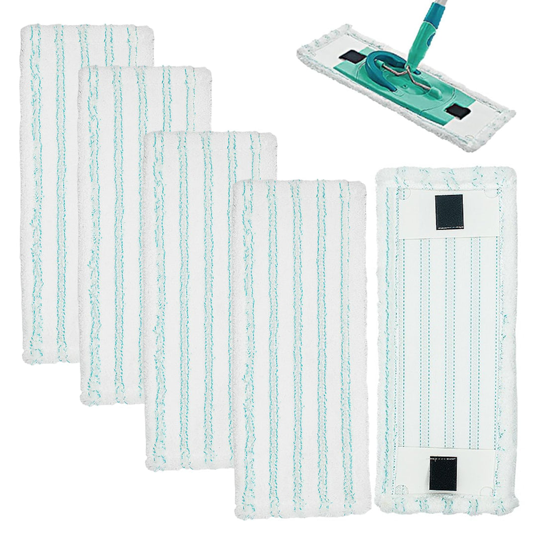 5 Stück Wischbezug für Leifheit Clean Twist M Ergo Micro Duo 38x16cm Bodenwischer Ersatzbezug für Le