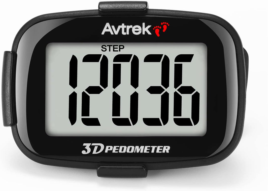 AVTREK Präziser 3D-Schrittzähler Mini-Schrittzähler für Walking oder Laufen im Freien Wanderaktivitä