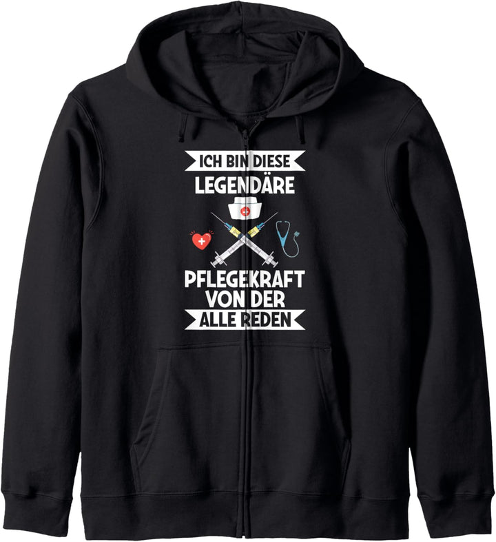 Ich Bin Diese Legendäre Pflegekraft Pfleger Altenpfleger Kapuzenjacke
