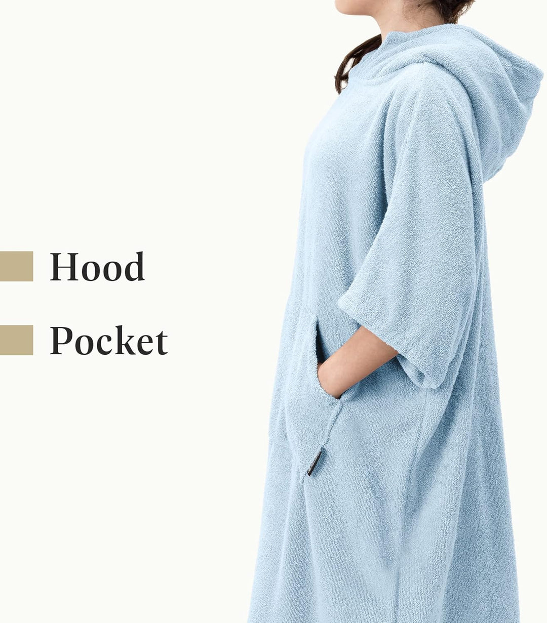 HOMELEVEL Surf und Badeponcho für Kinder - Poncho Handtuch - Badeponcho - Bademantel für Kinder - 10